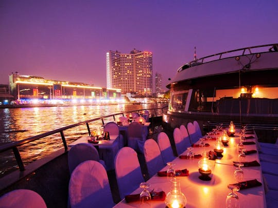 Chao Praya Fluss Dinner-Bootsfahrt (nur Ticket)