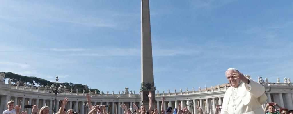Audience papale avec le pape François avec billets