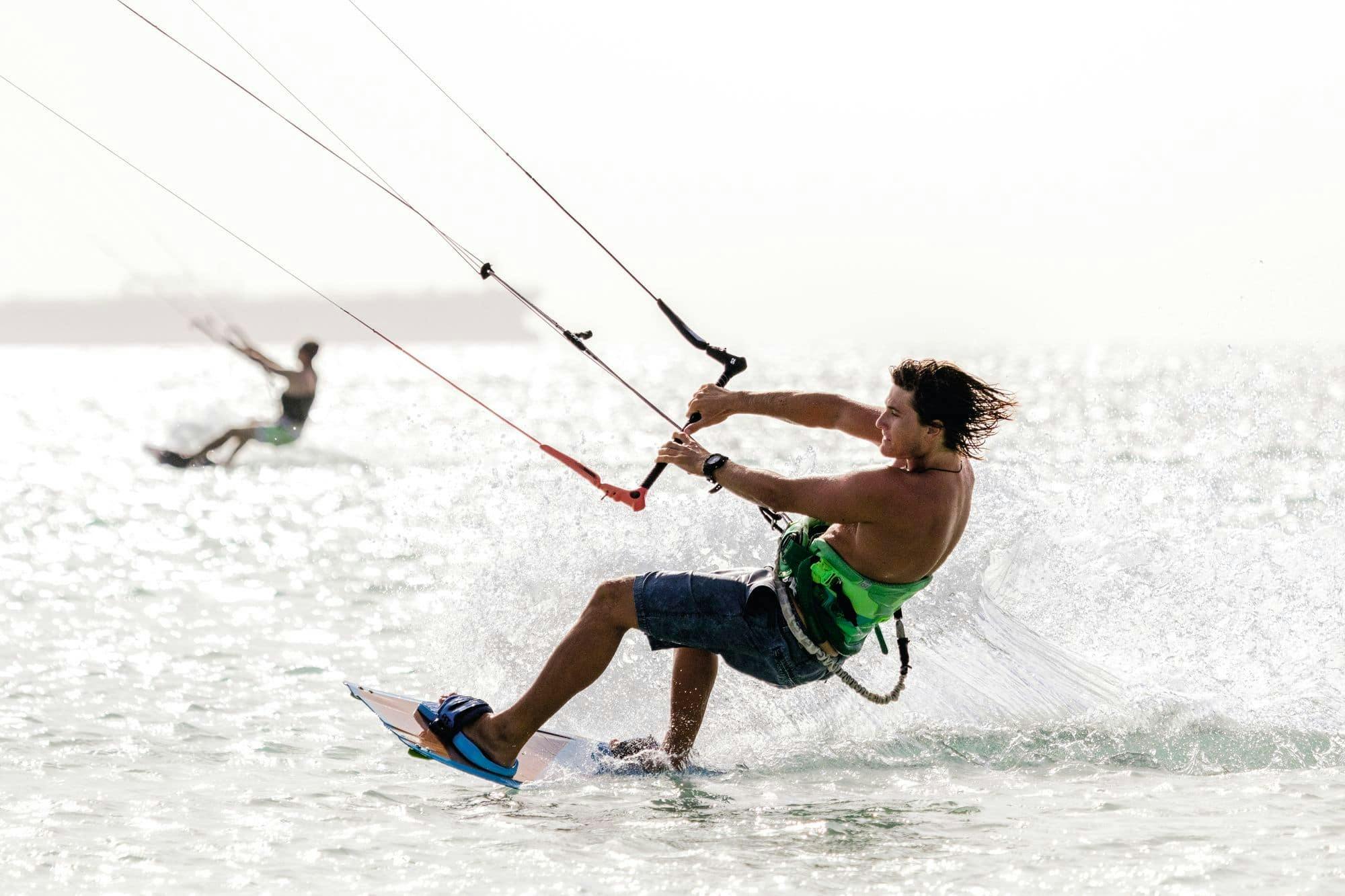 Cours de kitesurf à Costa de la Calma, Fuerteventura