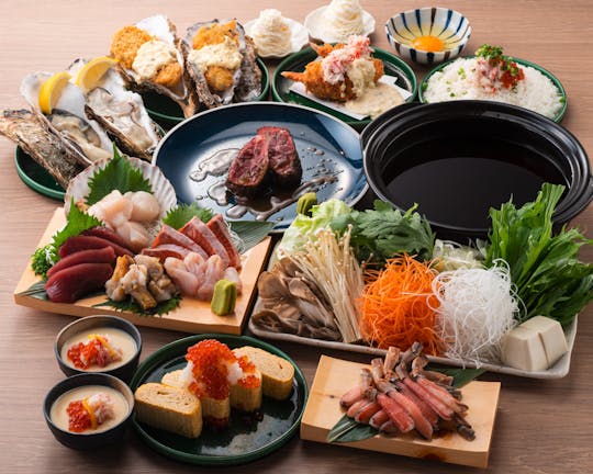 Dîner de fruits de mer au restaurant Kibori à Tokyo
