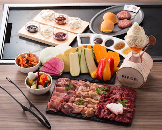 Dîner barbecue au restaurant Kibori à Tokyo