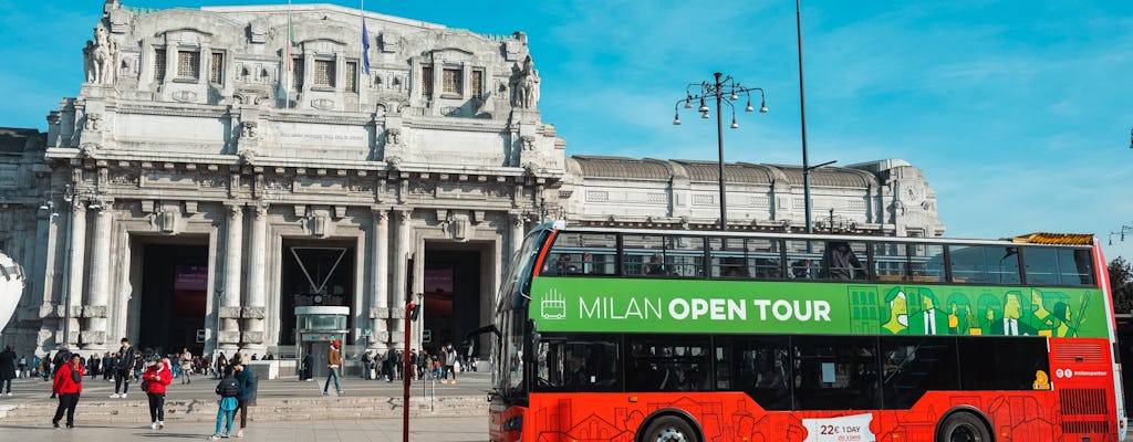 Bilhetes de ônibus aberto turístico hop-on hop-off de 48 horas em Milão