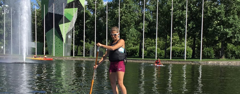 Stand-Up-Paddle-Boarding im Parc del Segre