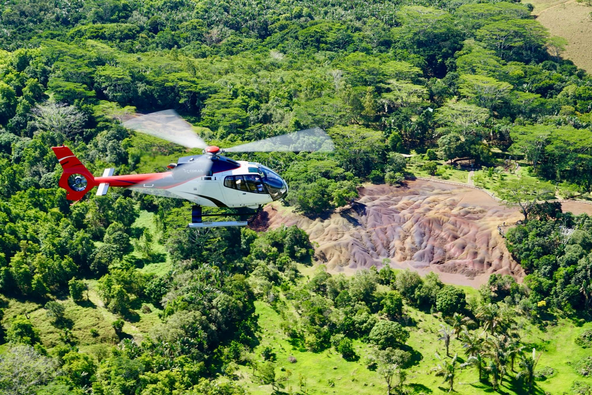 Mauritius 75-minutes private scenic helicopter flight