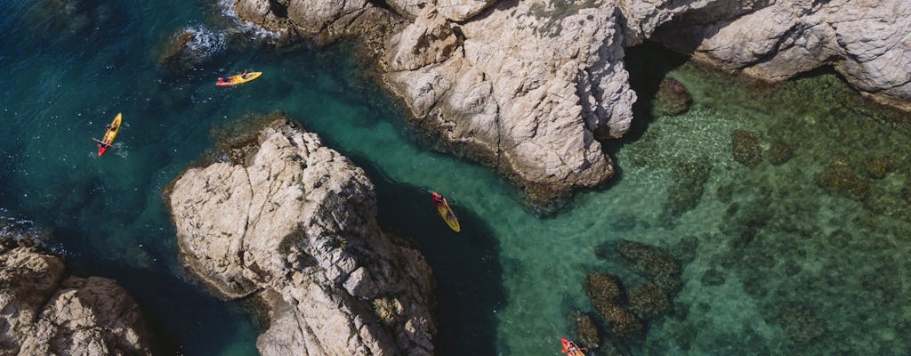 Kayak e snorkeling a Tossa de Mar con pasto di tre portate