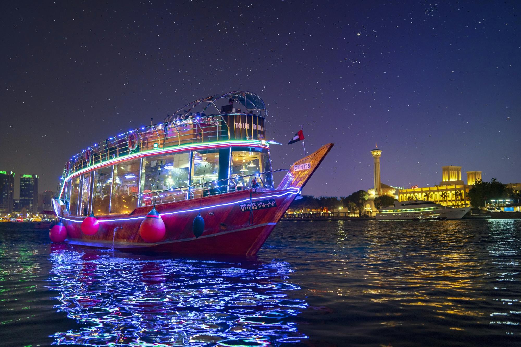Dubai Creek dhow dinner cruise from Sharjah Musement