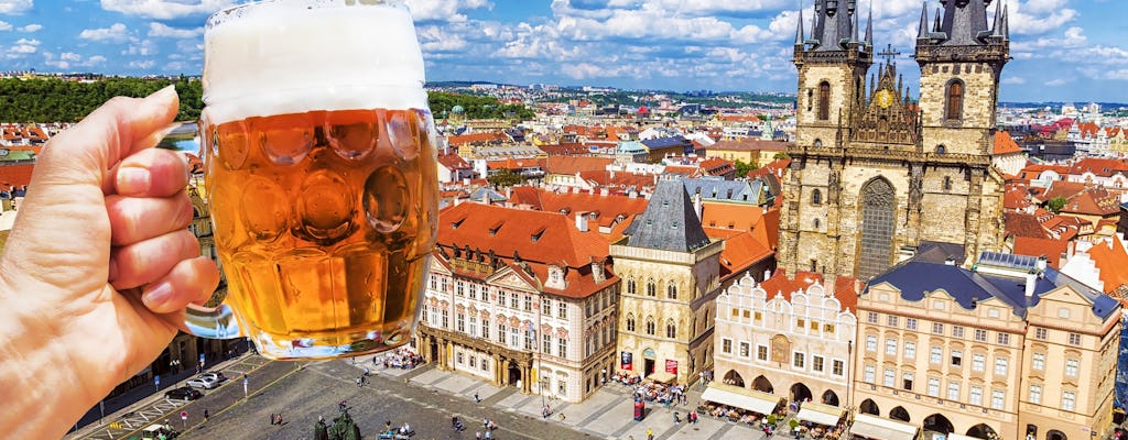 Beer tour through Prague