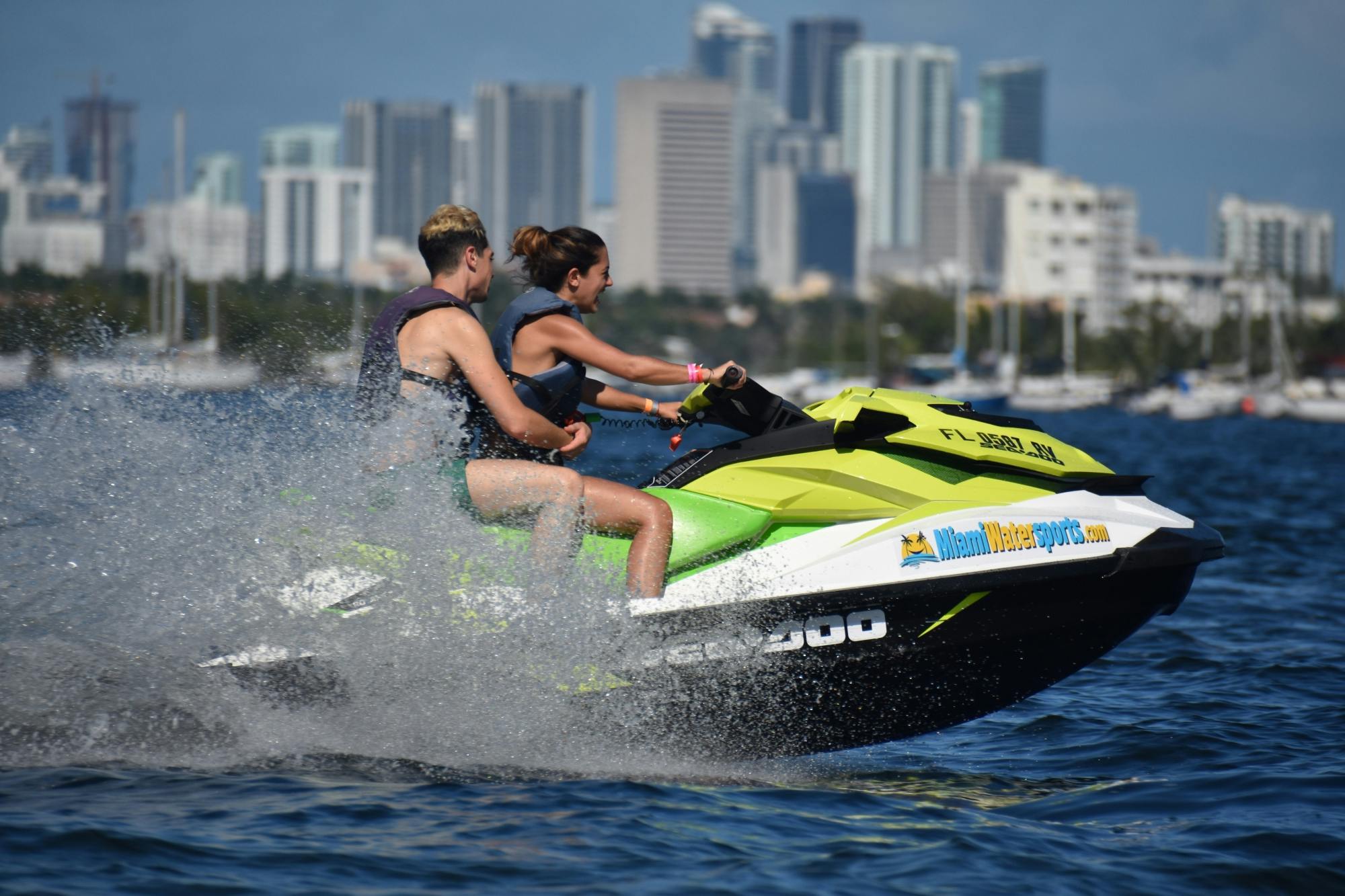 Jet ski ride in Miami