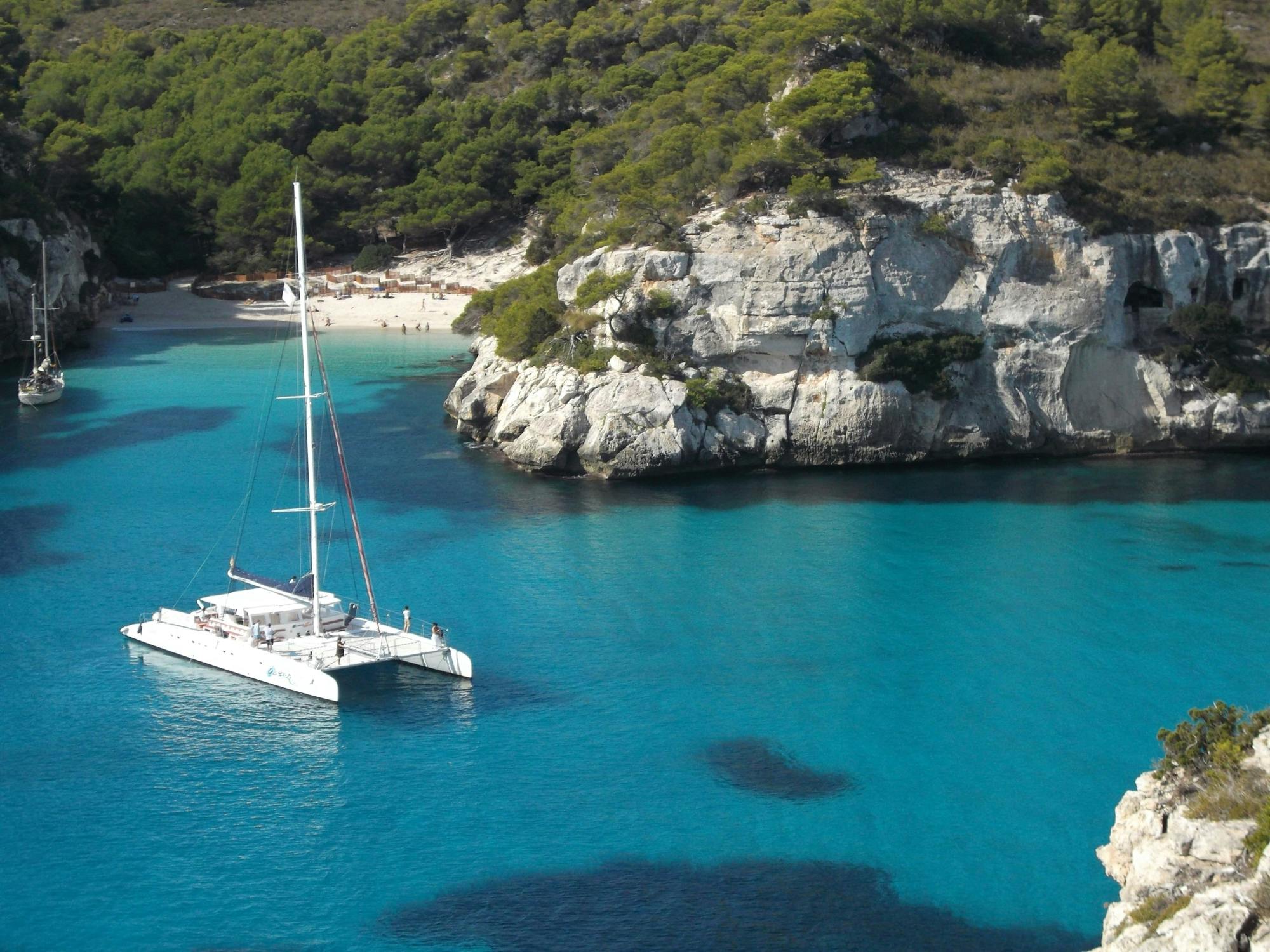 Ocean Cat Menorca Coastline Boat Trip with Transfers