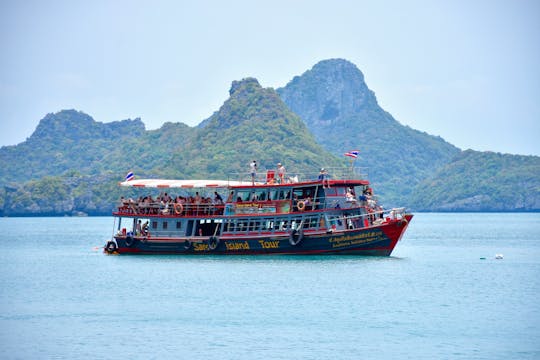 Guided tour of Angthong Marine Park by big boat from Koh Samui