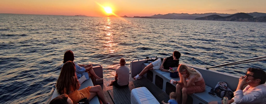 Golden hour sunset cruise from Dubrovnik