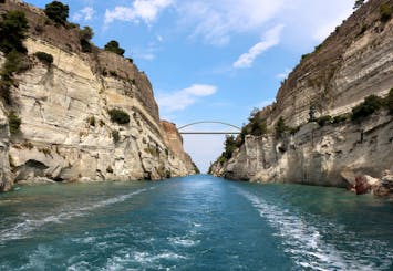 Canale di Corinto, Egina e Agistri in barca
