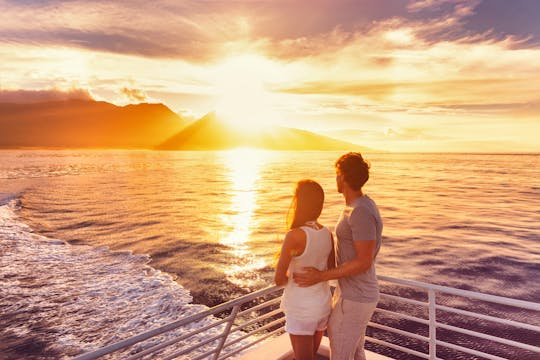 Croisière au coucher du soleil sur la côte de Puerto del Carmen au départ de Lanzarote