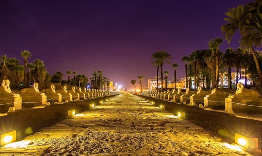 Nachtelijke rondleiding langs de hoogtepunten van Luxor vanuit Hurghada