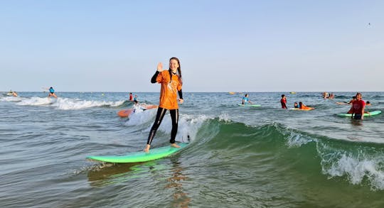 Leçon de surf à Albufeira avec transport