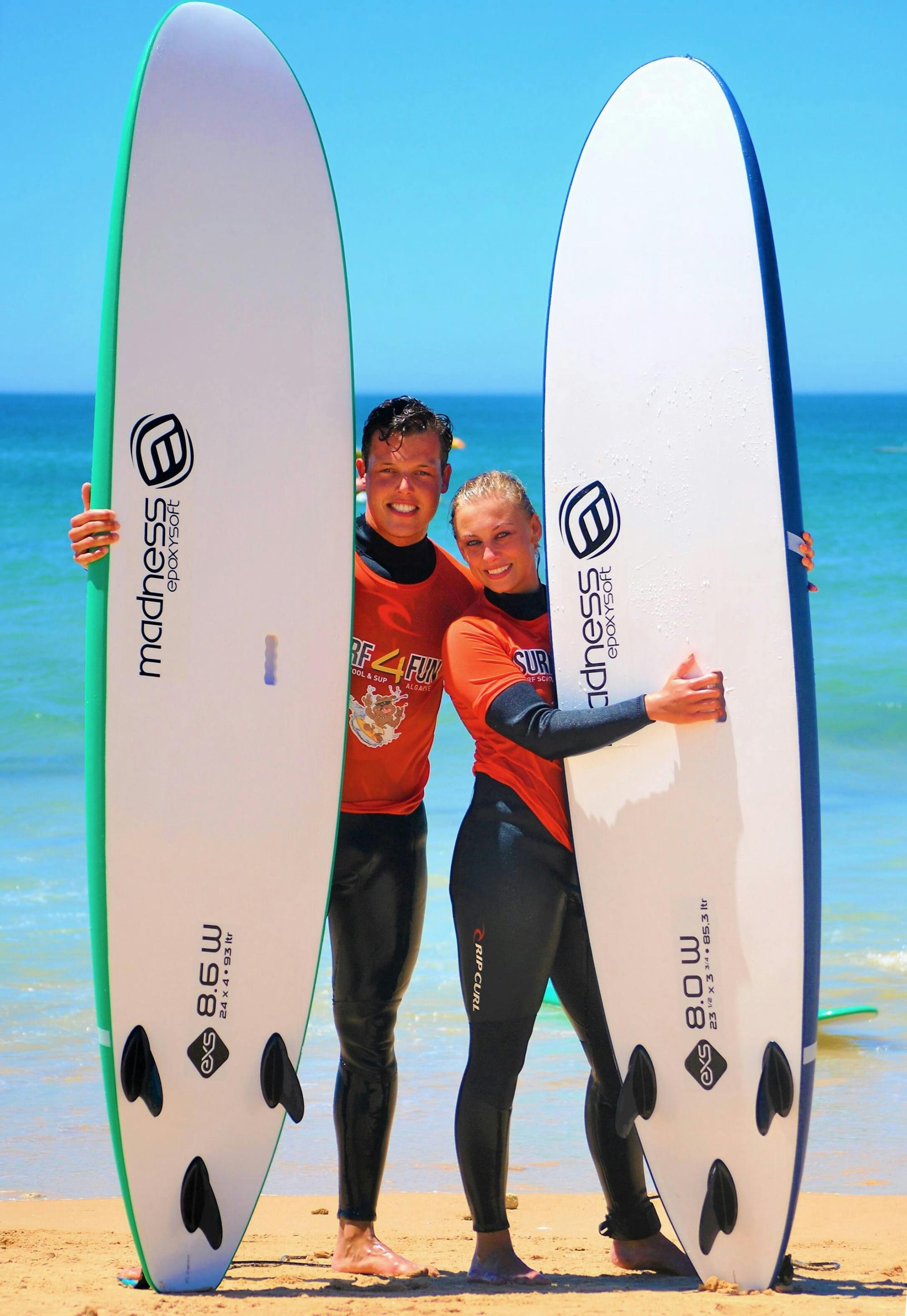 Surf Lesson Albufeira with Transport