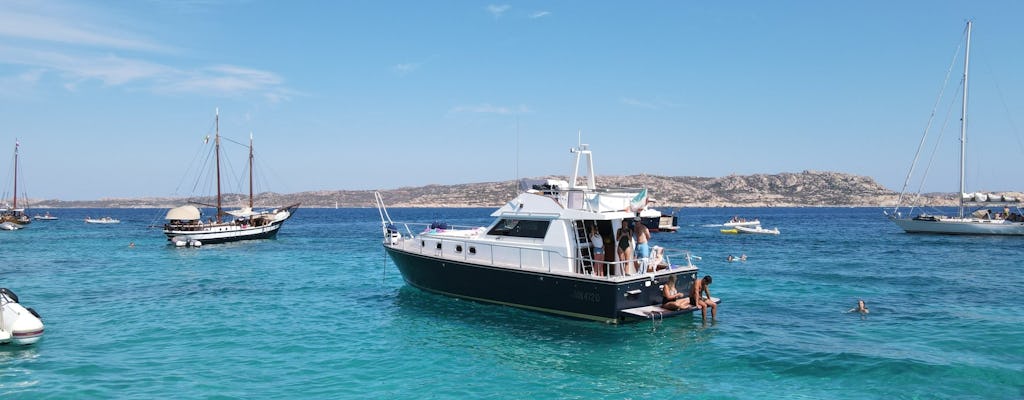 La Maddalena Archipel motor boat tour with swimming stop