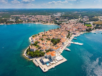 An ancient town nestled on a small peninsula overlooking the Istrian coast, Poreč is textbook Croatia.