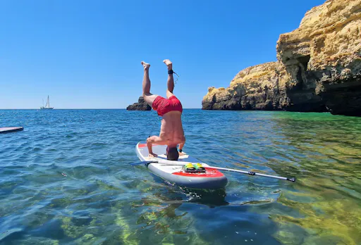 Caves & Cliffs by Stand Up Paddle with Transport