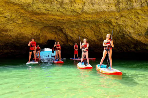 Caves & Cliffs by Stand Up Paddle with Transport