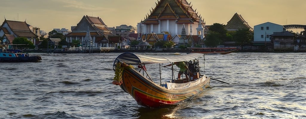 Bangkok-Kanaltour auf einem traditionellen Reiskahn