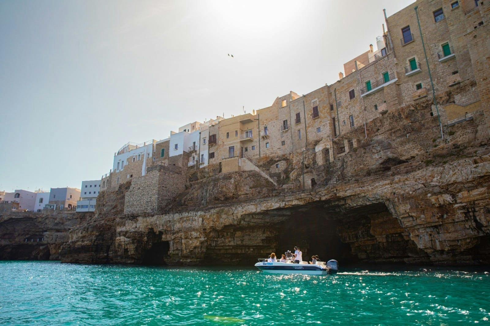 Sea caves of Polignano a Mare boat trip with aperitif