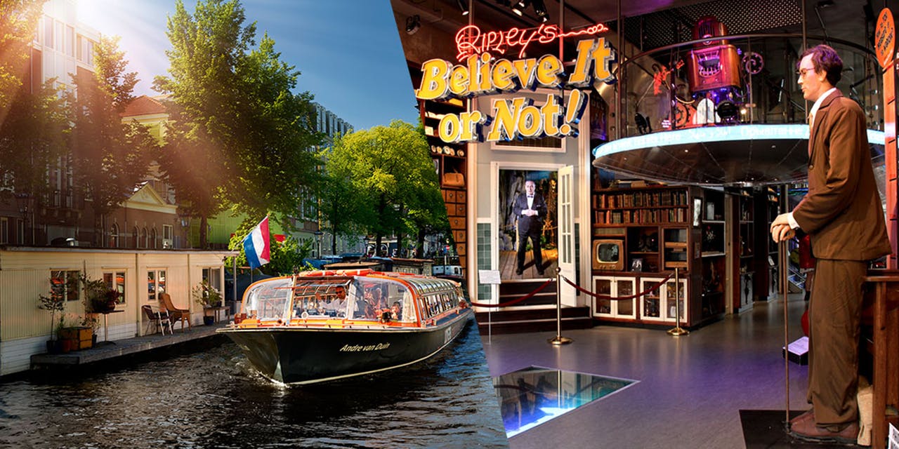Ripley's Believe It or Not! Amsterdam billet og en times kanalrundfart