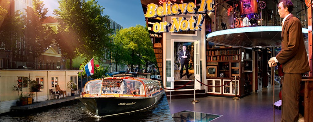 Billet pour Ripley's Believe It or Not! à Amsterdam et croisière d'une heure sur les canaux