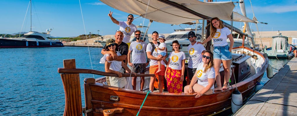 Tour in barca a vela d'epoca dell'Isola dell'Asinara con pranzo da Stintino