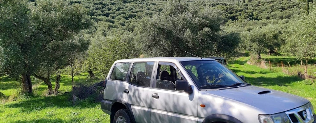 Off Road safari in a closed 4x4 vehicle in Zakynthos