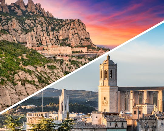 Wycieczka łączona: Girona i Montserrat z Barcelony