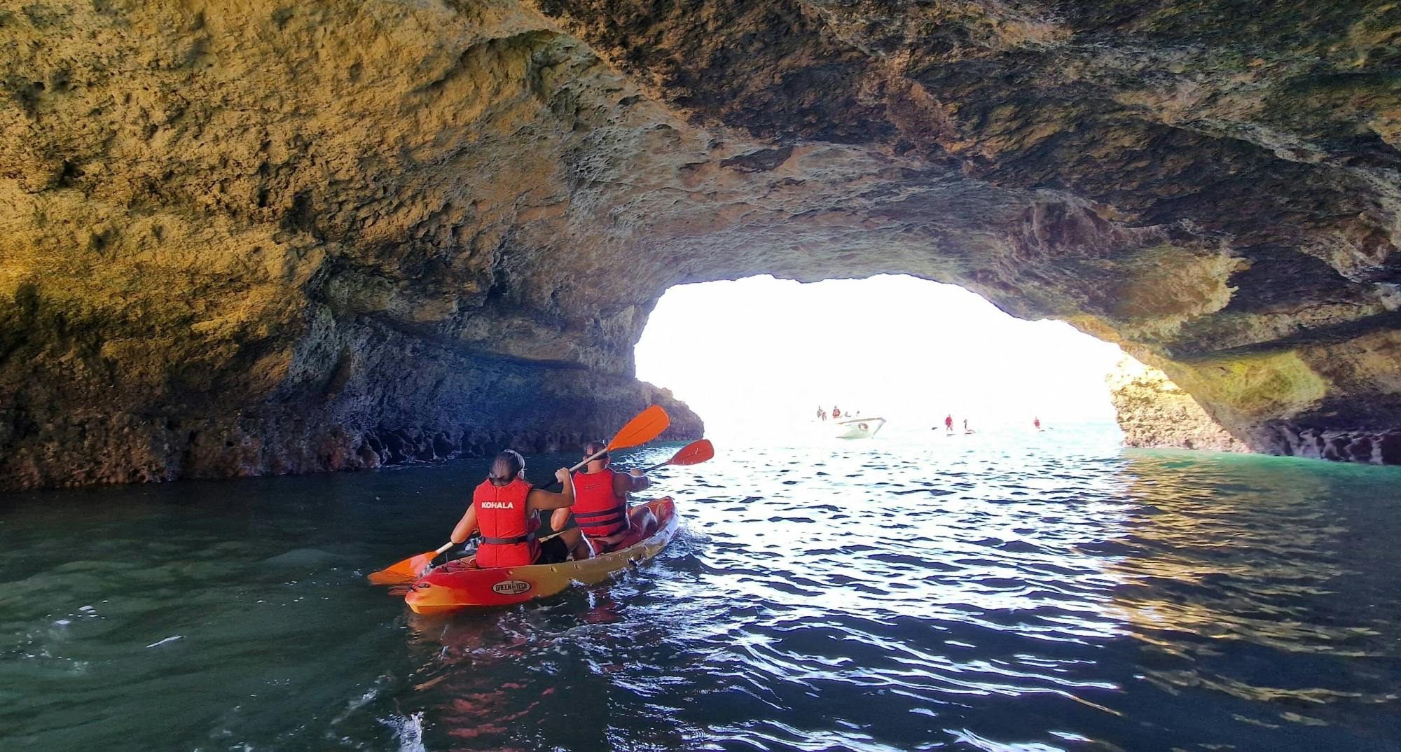 Two-hour Albufeira Kayak Experience with Transport