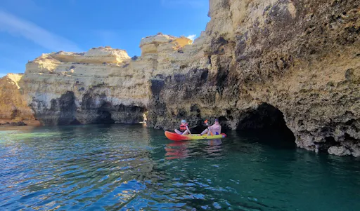 Two-hour Albufeira Kayak Experience with Transport