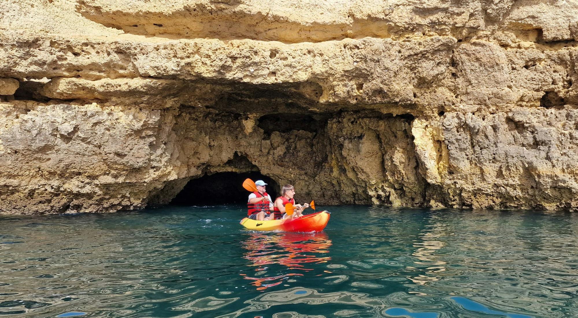 Two-hour Albufeira Kayak Experience with Transport