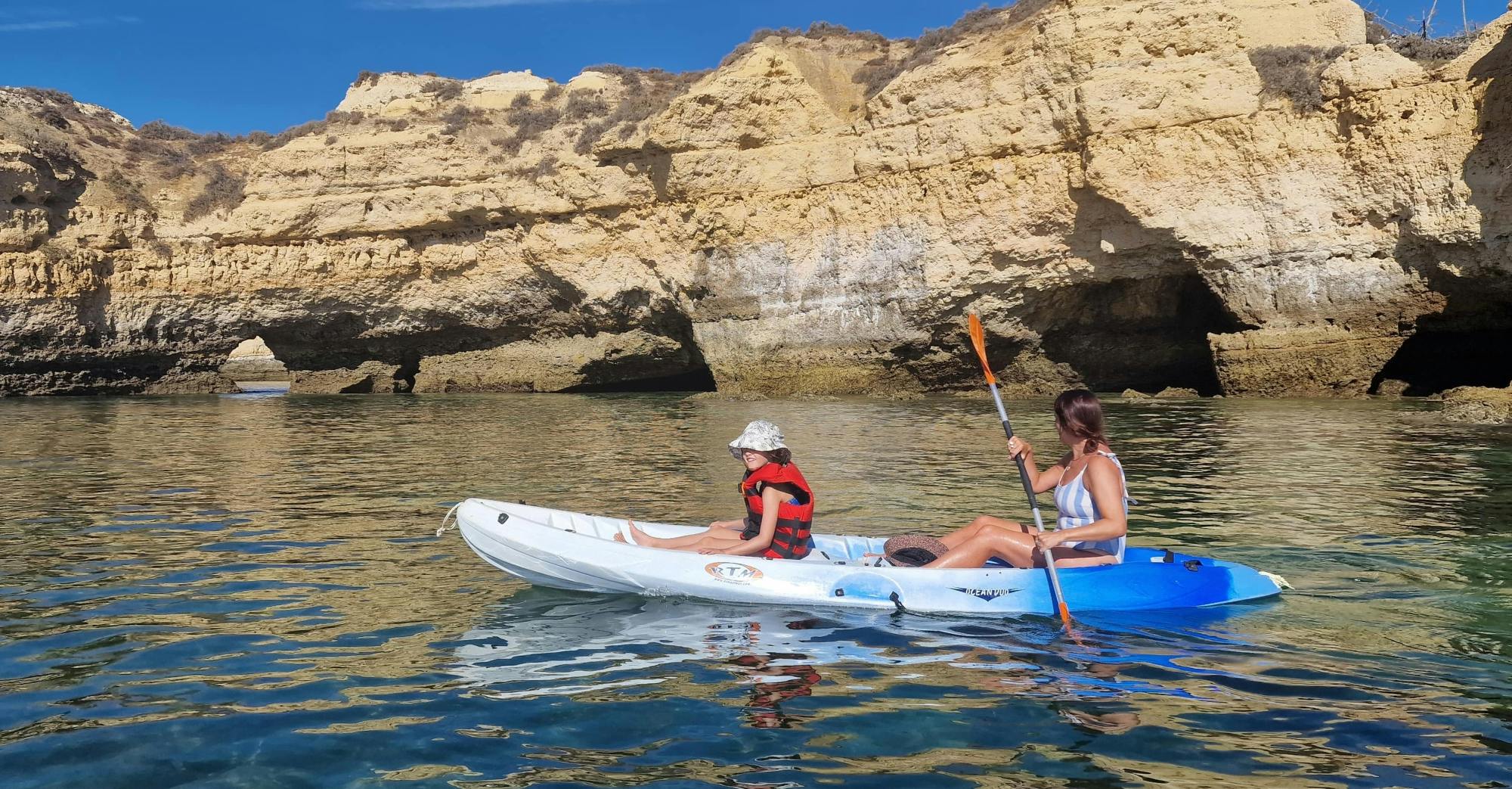 Two-hour Albufeira Kayak Experience with Transport