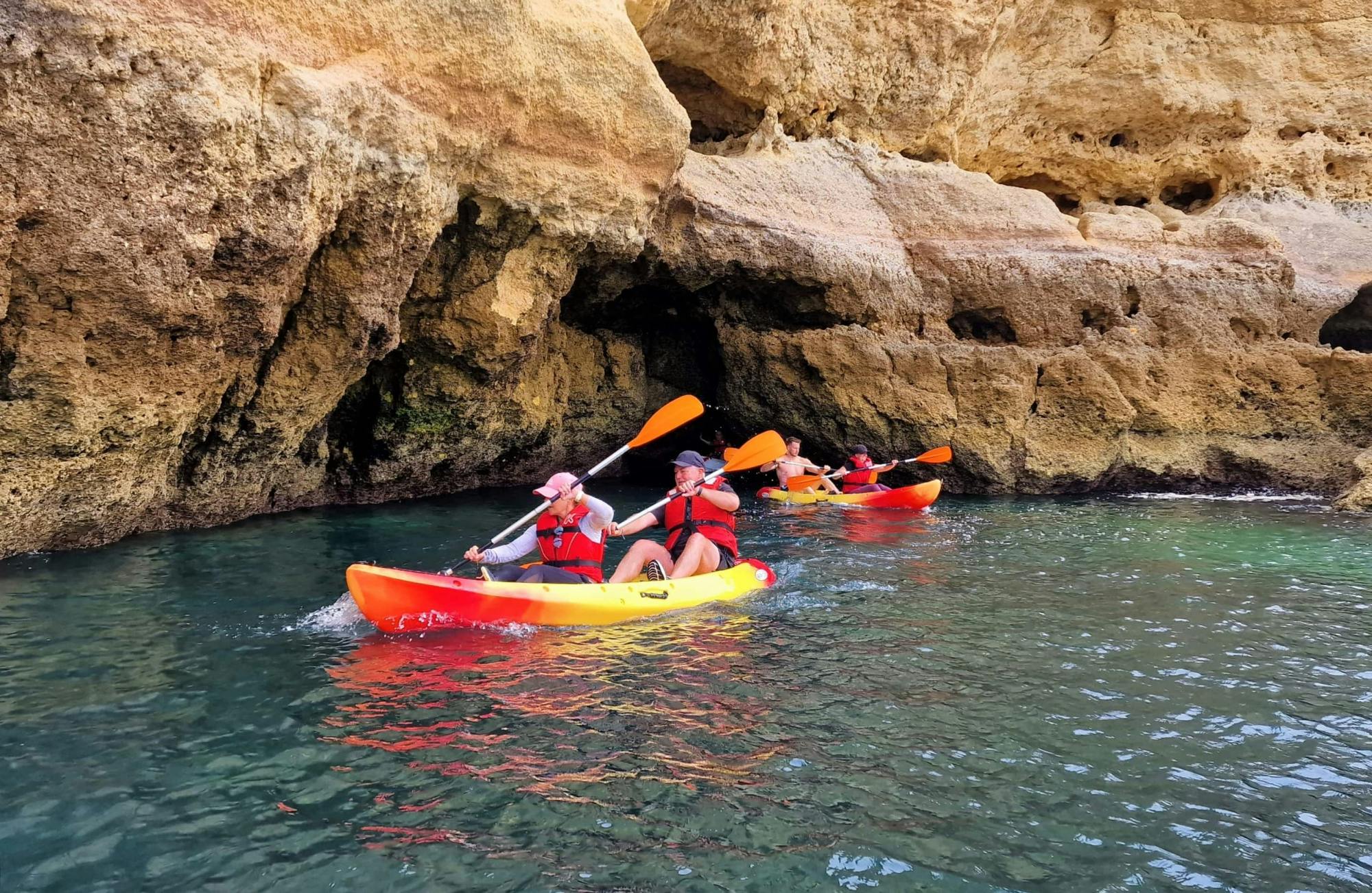 Two-hour Albufeira Kayak Experience with Transport