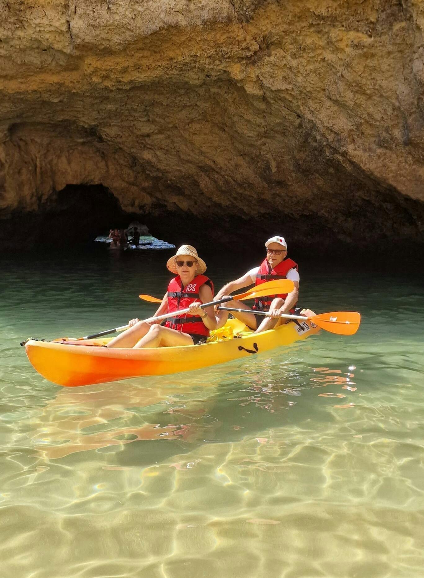 Two-hour Albufeira Kayak Experience with Transport