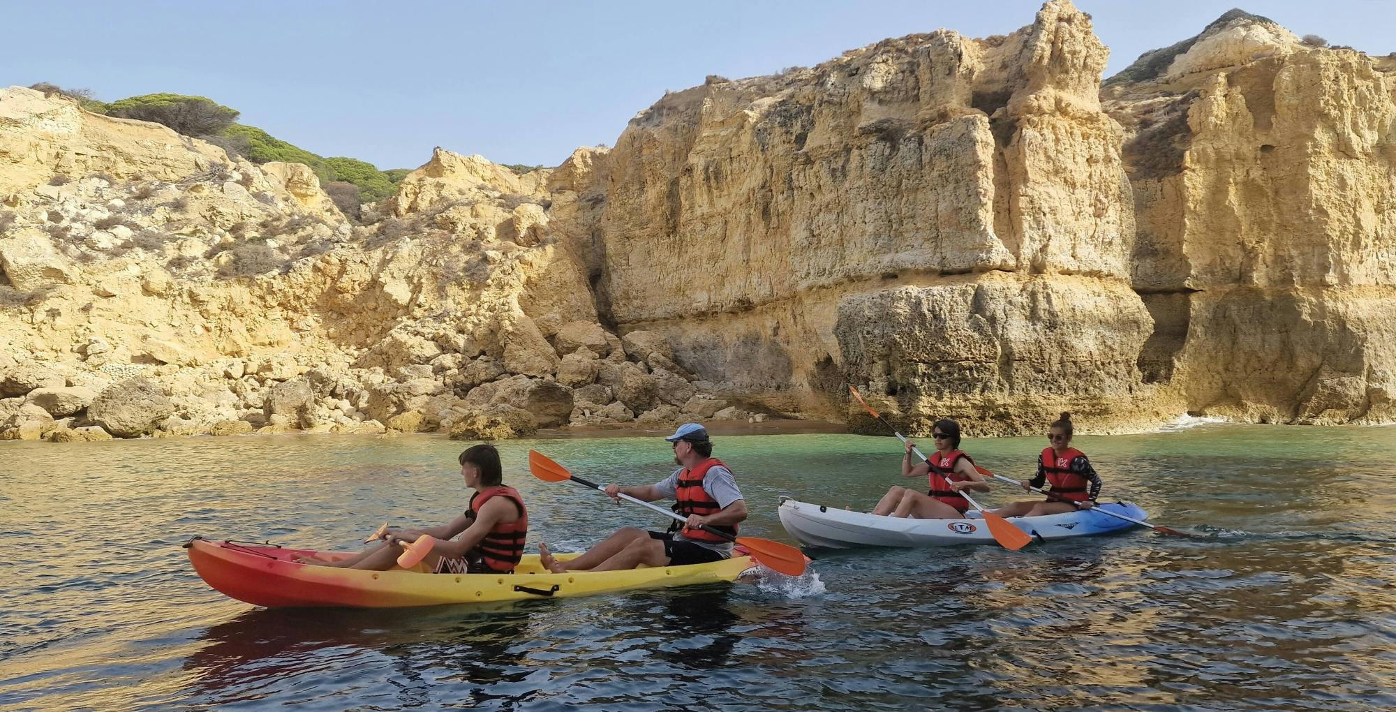 Two-hour Albufeira Kayak Experience with Transport