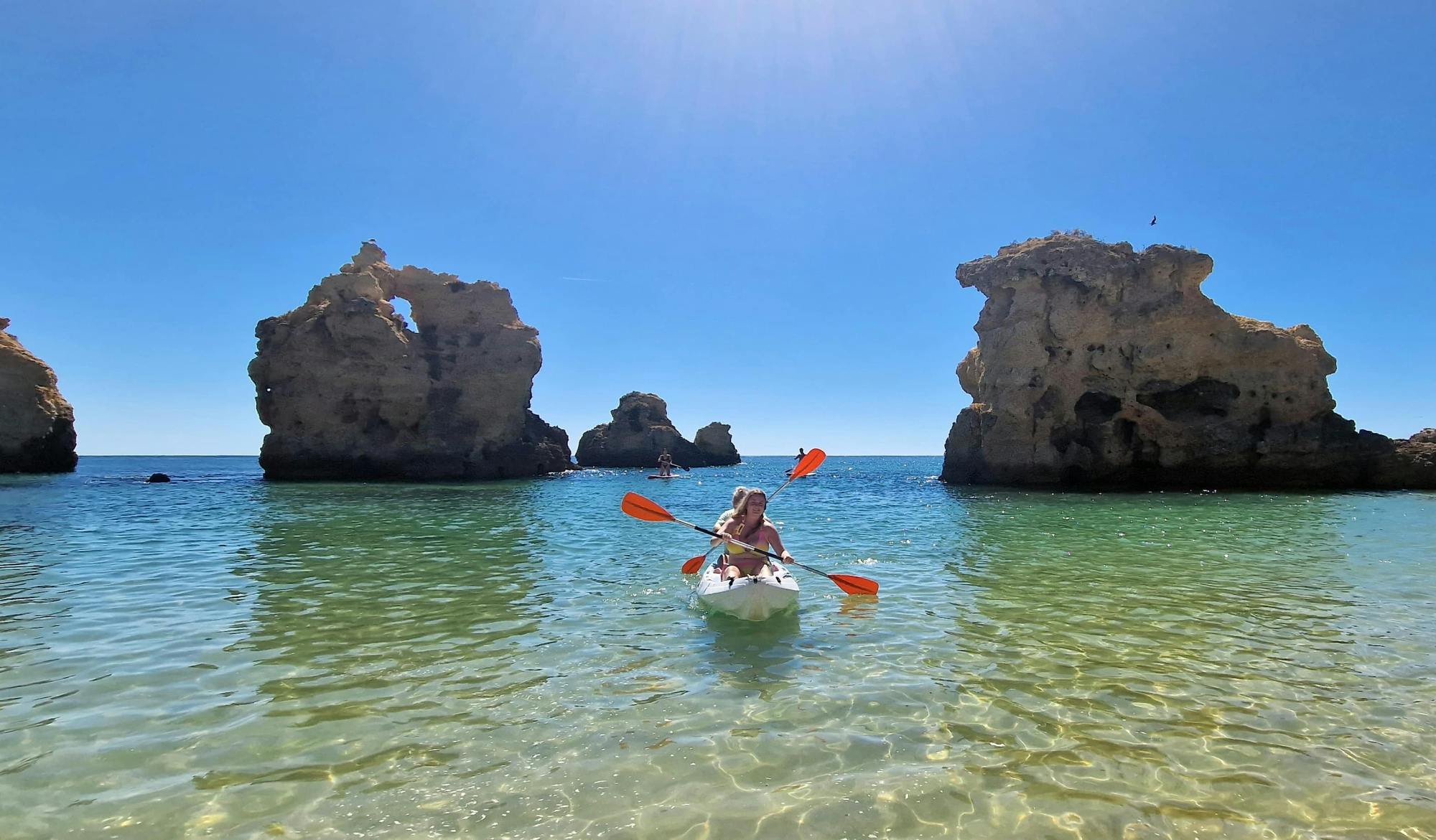 Two-hour Albufeira Kayak Experience with Transport