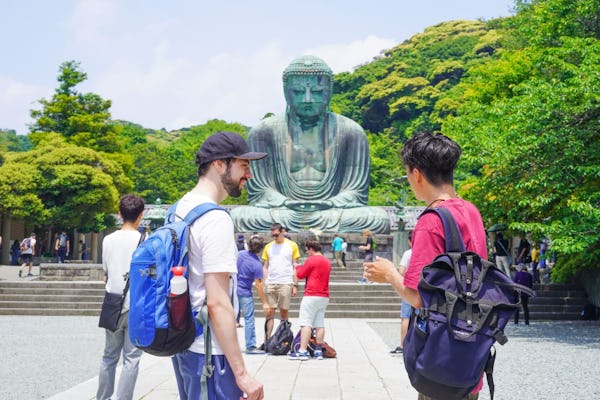 Passeio a pé pela antiga capital de Kamakura com o Grande Buda