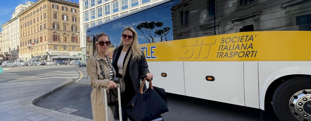 Transfert de Civitavecchia à Rome avec billet de bus ouvert inclus