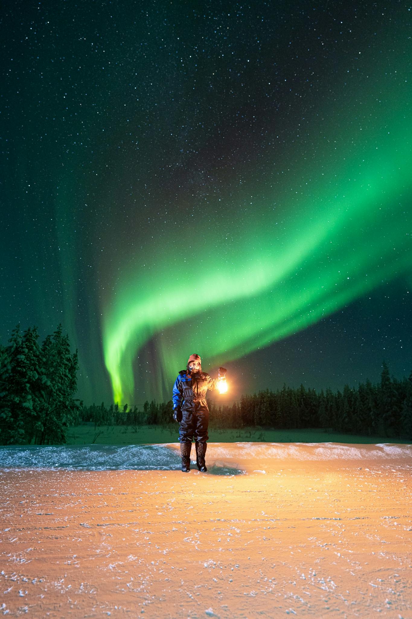 Recorrido fotográfico Aurora Pro desde Rovaniemi
