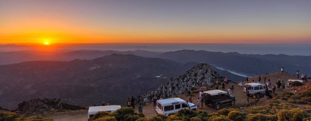 Berge von Kreta 4x4 Sonnenuntergangssafari mit Abendessen