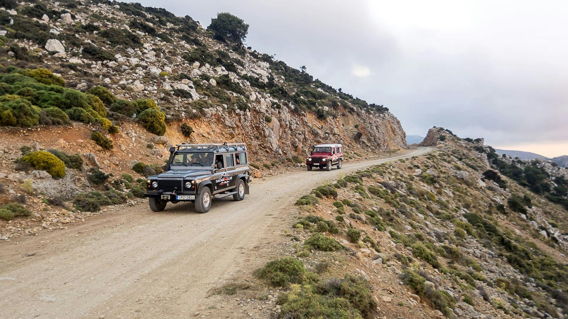 Mountains of Crete 4x4 Sunset Safari with Dinner