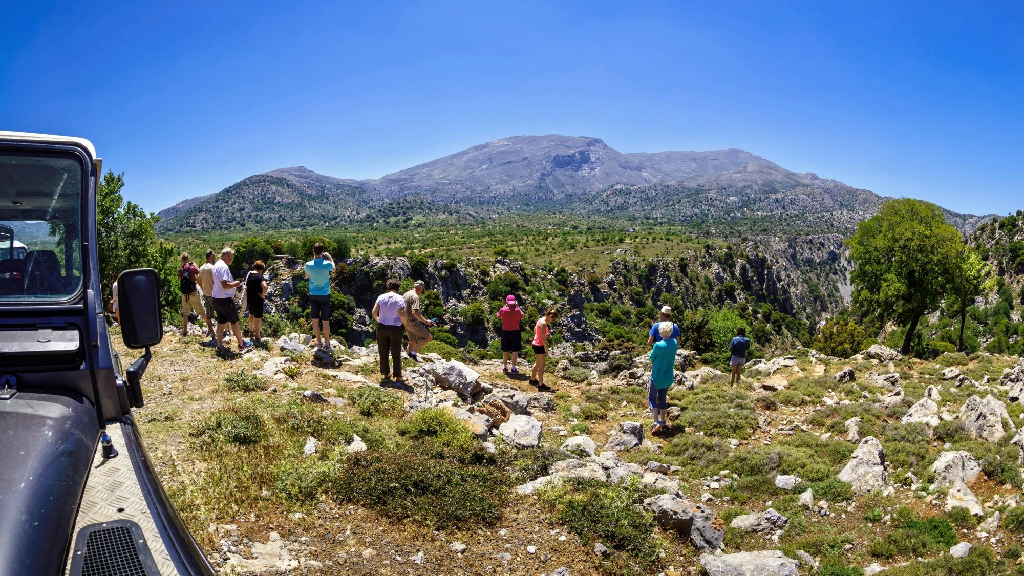 Mountains of Crete 4x4 Sunset Safari with Dinner