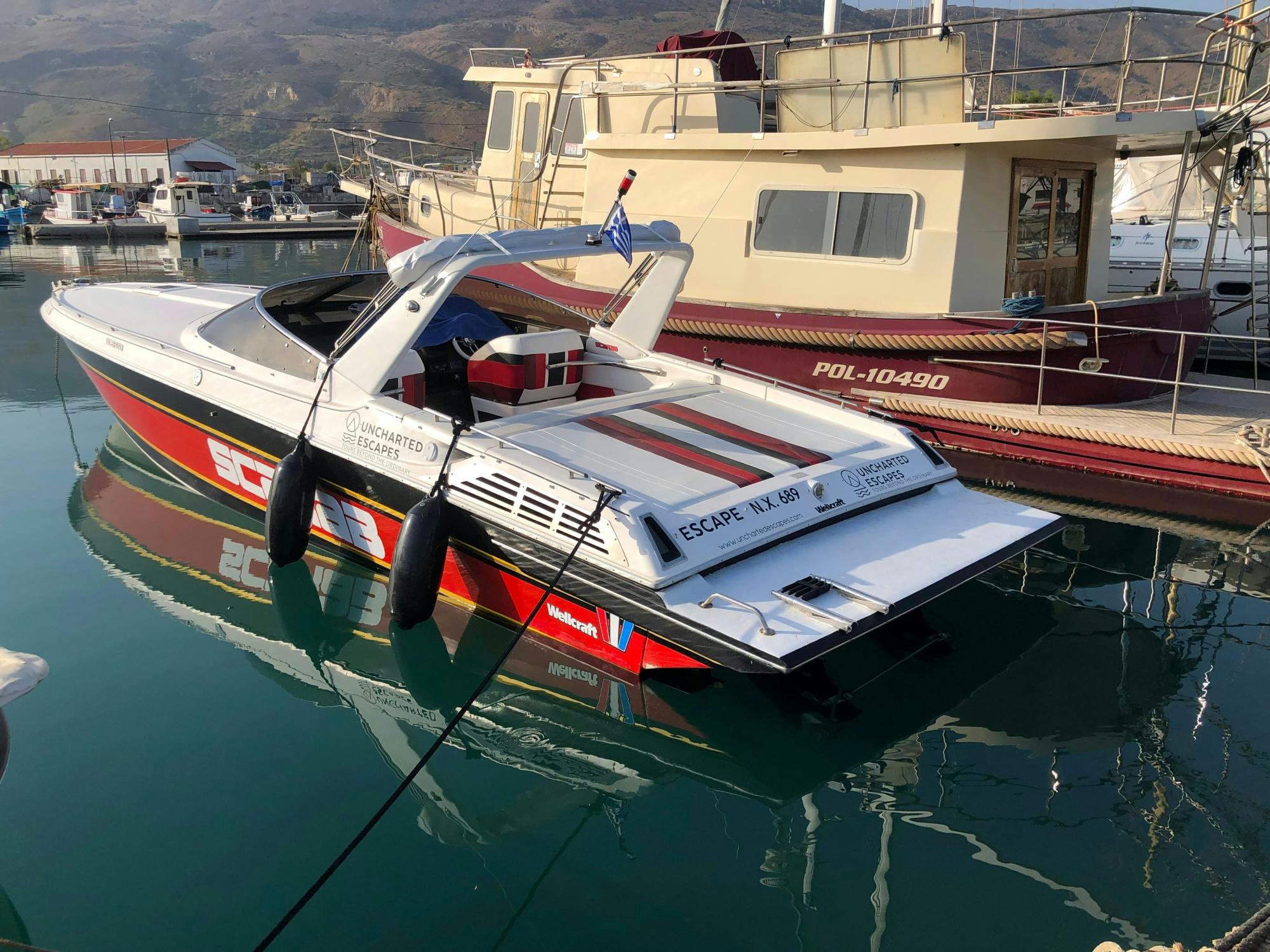 Half-day Menies Beach, Hironisia Bay & Theodorou Boat Cruise