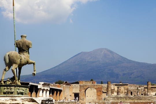 Tour semi-privato di Pompei e Vesuvio in autobus da Napoli