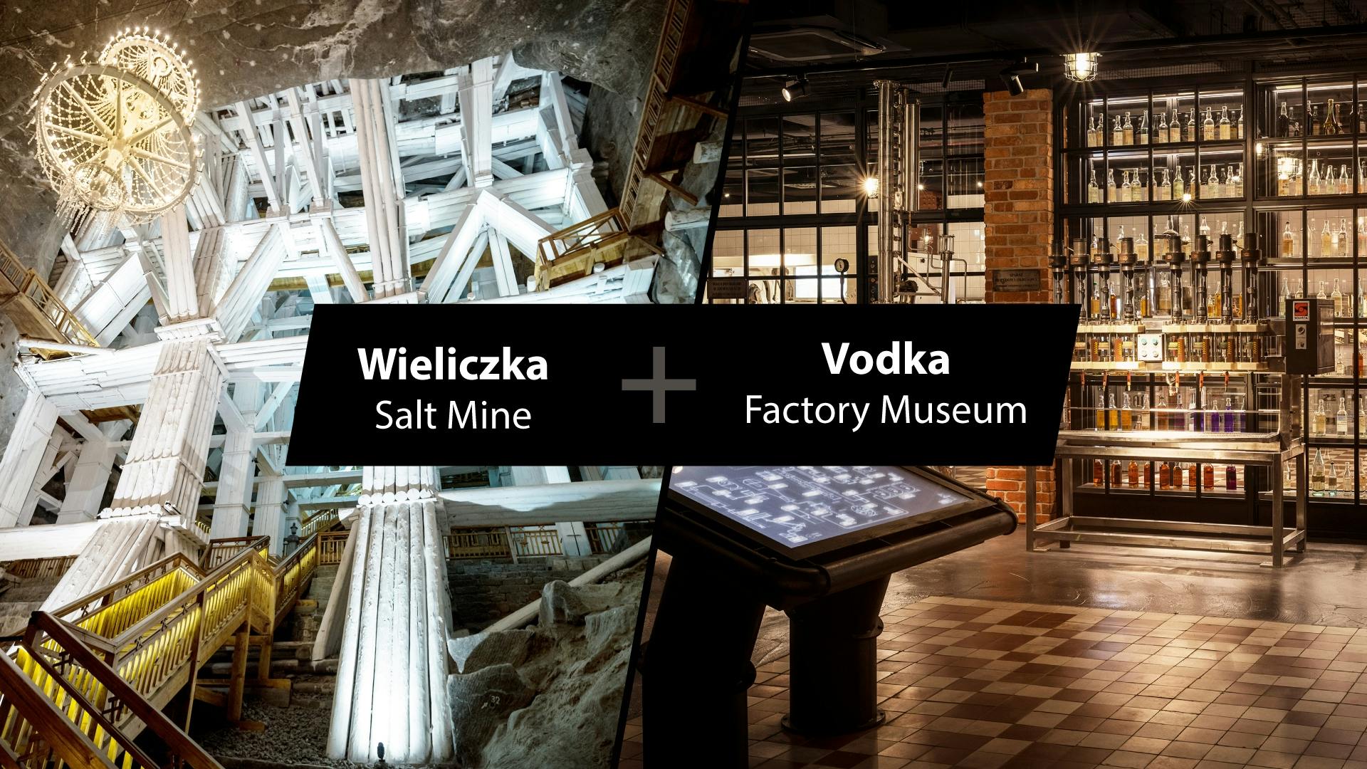 Wieliczka Salt Mine and Krakow Vodka Factory Museum tour with tasting