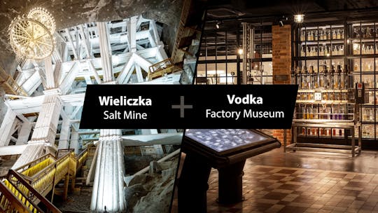 Zwiedzanie kopalni soli w Wieliczce i Muzeum Fabryka Wódki w Krakowie z degustacją