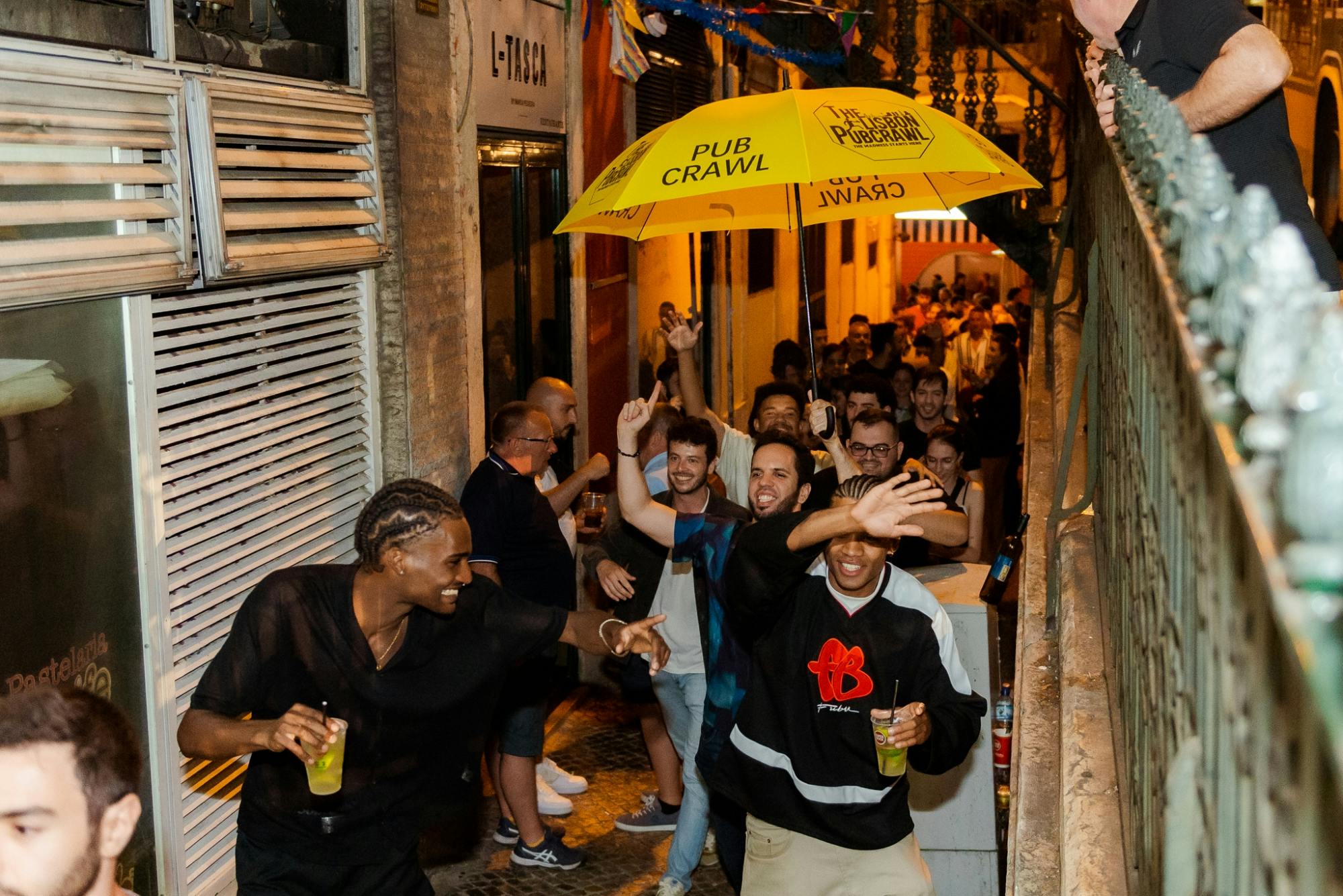 Lisbon Pink Street pub crawl Musement